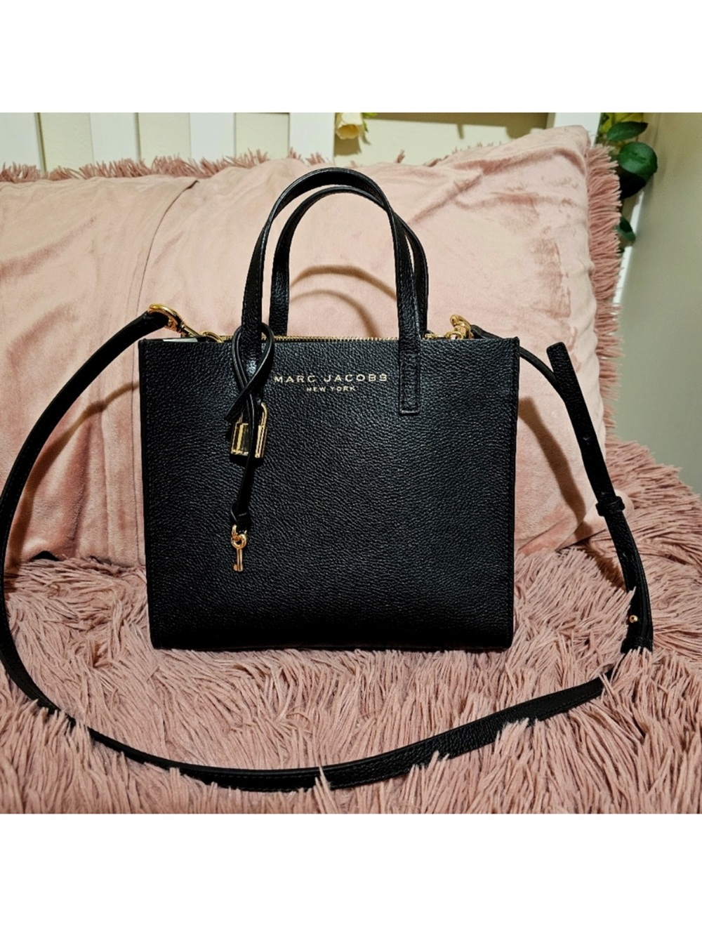 Marc Jacobs Black Leather Satchel